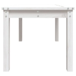 Tavolo da Giardino Bianco 82,5x50,5x45 cm Legno Massello Pino