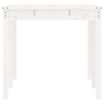 Tavolo da Giardino Bianco 159,5x82,5x76cm Legno Massello Pino