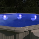 Luce LED Piscina Galleggiante Subacquea con Telecomando Bianca