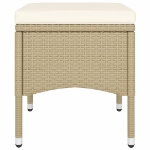 Set da Pranzo per Giardino 5 pz in Polyrattan Beige