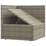 Set Divani da Giardino 8 pz con Cuscini in Polyrattan Grigio