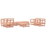 Set Salotto da Giardino 8 pz in Legno Massello di Douglas