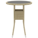 Set Mobili da Pranzo per Giardino 3 pz in Polyrattan Beige