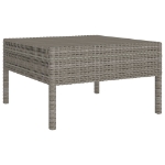 Set Divani da Giardino 2 pz con Cuscini in Polyrattan Grigio