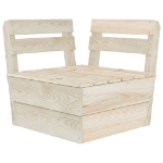 Set Divani da Giardino su Pallet 3 pz in Legno Abete Impregnato