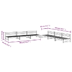 Set Salotto da Giardino 6 pz in Legno Massello di Douglas