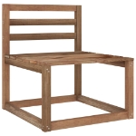 Set Salotto da Giardino 12 pz Legno di Pino Impregnato Marrone