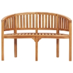 Set Salotto da Giardino 3 pz Design Curvo in Massello di Teak