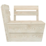 Set Divani da Giardino su Pallet 8 pz in Legno Abete Impregnato