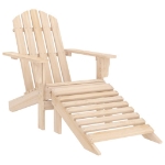 Sedia Adirondack con Poggiapiedi e Tavolo Massello di Abete