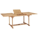 Set da Pranzo per Esterni 7 pz 150-200x100x75 cm Teak Massello