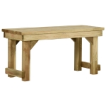 Set da Pranzo da Giardino 3 pz in Legno di Pino Impregnato