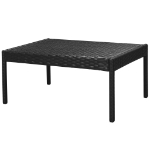 Set Divani da Giardino 6 pz con Cuscini in Polyrattan Nero