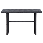 Set Divani da Giardino 3 pz con Cuscini in Polyrattan Nero