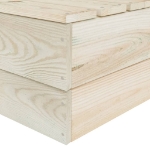 Set Divani da Giardino su Pallet 11 pz in Legno Abete Impregnato