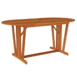 Set da Pranzo per Giardino 7 pz in Legno Massello di Eucalipto