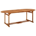 Set da Pranzo per Giardino 11 pz in Legno Massello di Acacia