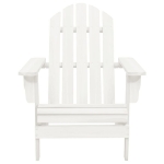 Sedia Adirondack da Giardino con Tavolo Abete Massello Bianco