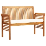 Set da Pranzo per Esterni 5pz con Cuscini Legno Massello Acacia