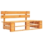 Panca da Giardino in Pallet in Legno Marrone Miele