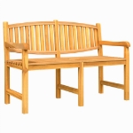 Panca da Giardino 149,5x60x90 cm in Legno Massello di Teak