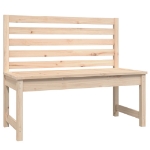 Panca da Giardino 109 cm in Legno Massello di Pino