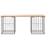 Panca Giardino Design Gabbione 103x31x42 cm Legno Massello Pino