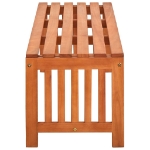 Panchina da Giardino 130 cm in Legno Massello Eucalipto