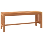 Panca da Giardino 110 cm Legno Massello di Eucalipto