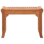 Panchina da Giardino 64 cm in Legno Massello Eucalipto