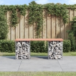 Panca da Giardino Design Gabbione 103x31x42 cm Massello Douglas