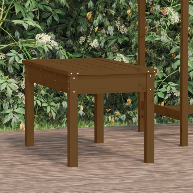 Panca da Giardino Miele 80x44x45 cm Legno Massello di Pino