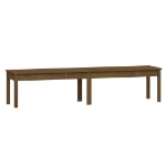 Panca Giardino 2 Posti Miele 203,5x44x45cm Legno Massello Pino