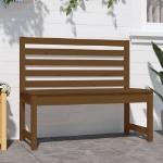 Panca da Giardino Miele 109 cm in Legno Massello di Pino