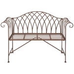 Esschert Design Panca da Giardino in Metallo Stile Old English MF009