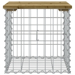 Panca da Giardino Design Gabbione 43x44x42 cm Pino Impregnato