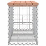 Panca da Giardino Design Gabbione 83x31,5x42cm Massello Douglas