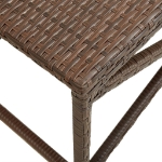 Panchina da Giardino 120 cm in Polyrattan Marrone