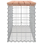 Panca Giardino Design Gabbione 103x31,5x42 cm Massello Douglas