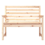 Panca da Giardino 109x48x91,5 cm in Legno Massello di Pino