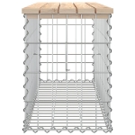 Panca da Giardino Design Gabbione 103x31,5x42 cm Massello Pino