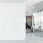 Pellicola Statica Smerigliata Bianco Trasparente 60x1000 cm PVC