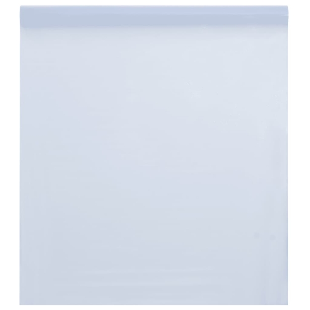 Pellicola Statica Smerigliata Bianco Trasparente 90x1000 cm PVC