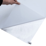 Pellicola Statica Smerigliata Bianco Trasparente 45x500 cm PVC