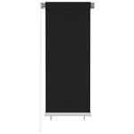 Tenda a Rullo per Esterni 60x140 cm Nera