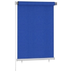 Tenda a Rullo per Esterni 100x140 cm Blu HDPE