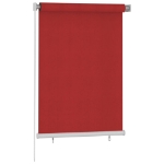 Tenda a Rullo per Esterni 100x140 cm Rossa HDPE