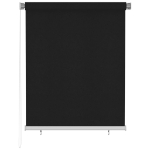 Tenda a Rullo per Esterni 120x140 cm Nera