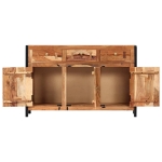 Credenza 120x35x75 cm in Legno Massello di Acacia