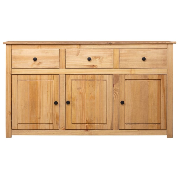 Credenza 135x40x80 cm in Legno Massello di Pino Panama Range